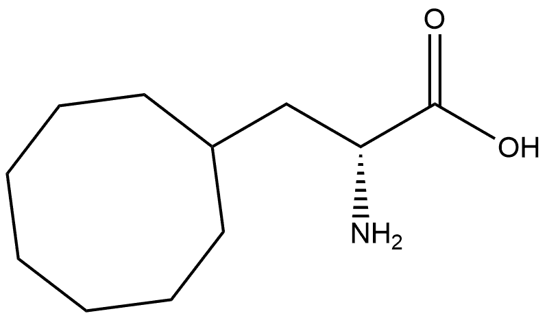 Cyclooctanepropanoic acid, α-amino-, (αR)- 结构式