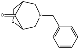 3-(苯基甲基)-6-硫杂-3-氮杂二环[3.2.1]辛烷-8-酮 结构式