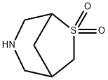 6-Thia-3-azabicyclo[3.2.1]octane, 6,6-dioxide 结构式