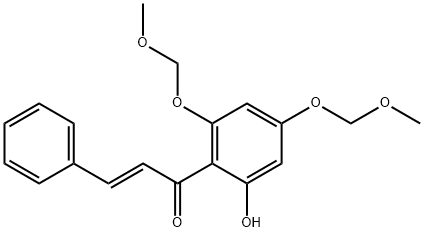 (E)-1-(2-羟基-4,6-双(甲氧基甲氧基)苯基)-3-苯基丙-2-烯-1-酮 结构式