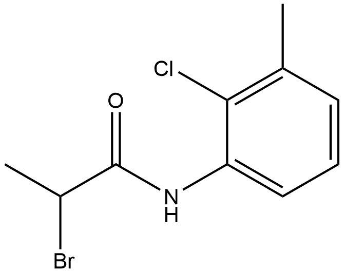 2-Bromo-N-(2-chloro-3-methylphenyl)propanamide 结构式