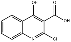 2-Chloro-4-hydroxyquinoline-3-carboxylic acid 结构式