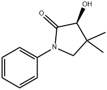 2-Pyrrolidinone, 3-hydroxy-4,4-dimethyl-1-phenyl-, (3S)- 结构式