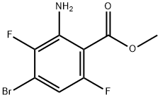 2-氨基-4-溴-3,6-二氟苯甲酸甲酯 结构式