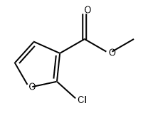 2-氯呋喃-3-甲酸甲酯 结构式