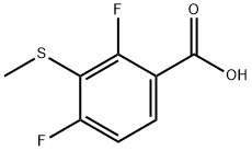 Benzoic acid, 2,4-difluoro-3-(methylthio)- 结构式