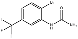 2-Bromo-5-(trifluoromethyl)phenylurea 结构式