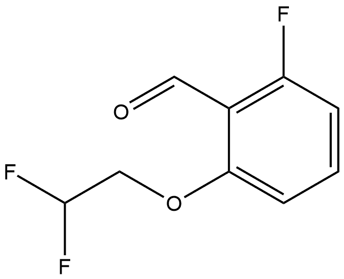 2-(2,2-Difluoroethoxy)-6-fluorobenzaldehyde 结构式