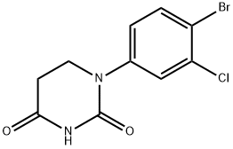 1-(4-溴-3-氯苯基)二氢嘧啶-2,4(1H,3H)-二酮 结构式