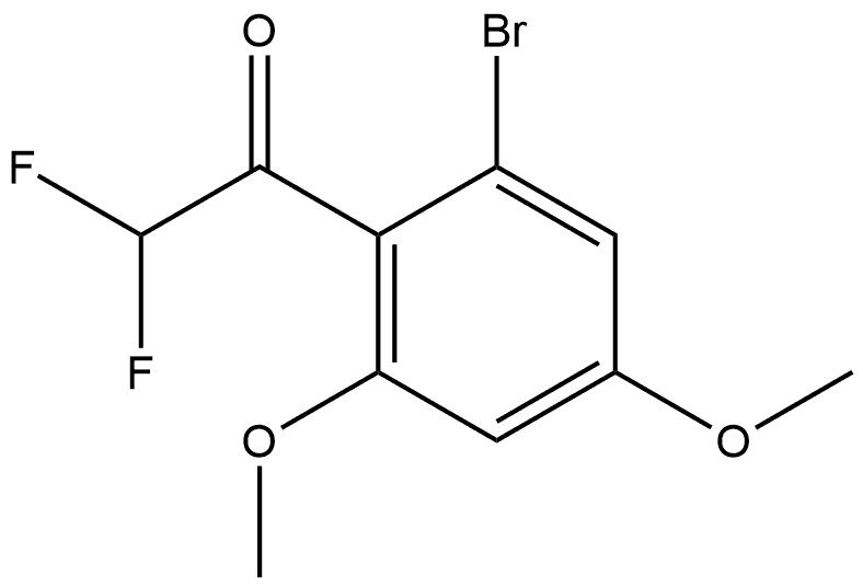 1-(2-bromo-4,6-dimethoxyphenyl)-2,2-difluoroethanone 结构式