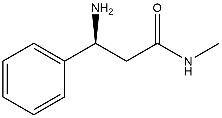 (S)-3-氨基-N-甲基-3-苯基丙酰胺 结构式