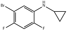 Benzenamine, 5-bromo-N-cyclopropyl-2,4-difluoro- 结构式