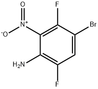 4-溴-3,6-二氟-2-硝基苯胺 结构式