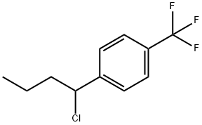 1-(1-氯丁基)-4-(三氟甲基)苯 结构式