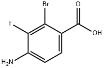 4-氨基-2-溴-3-氟苯甲酸 结构式