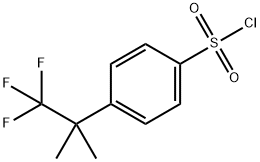 4-(1,1,1-三氟-2-甲基丙-2-基)苯磺酰氯 结构式