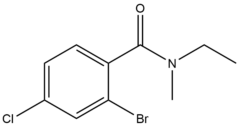 2-Bromo-4-chloro-N-ethyl-N-methylbenzamide 结构式