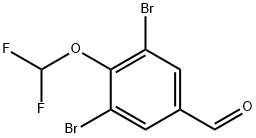 Benzaldehyde, 3,5-dibromo-4-(difluoromethoxy)- 结构式