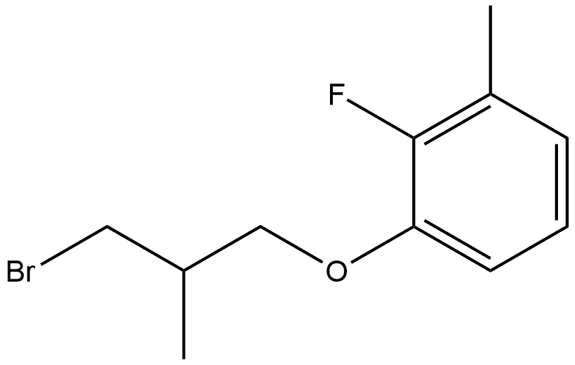 1-(3-Bromo-2-methylpropoxy)-2-fluoro-3-methylbenzene 结构式