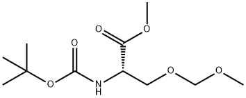 L-Serine, N-[(1,1-dimethylethoxy)carbonyl]-O-(methoxymethyl)-, methyl ester 结构式