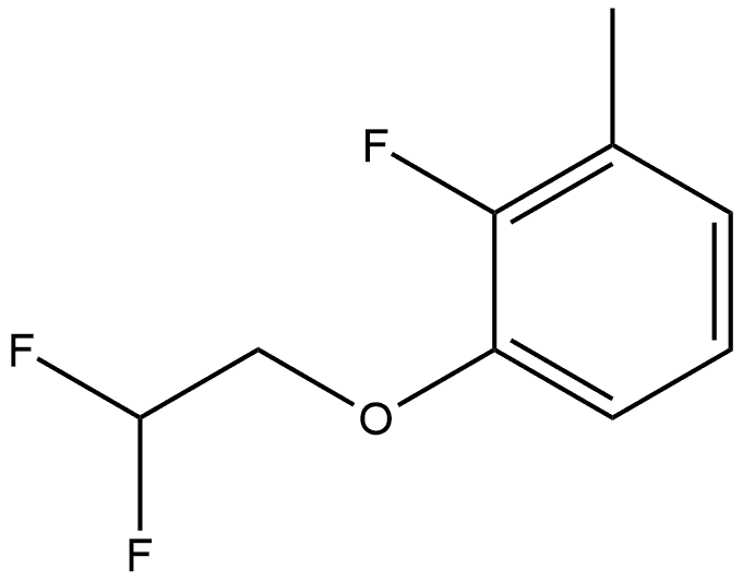 1-(2,2-Difluoroethoxy)-2-fluoro-3-methylbenzene 结构式
