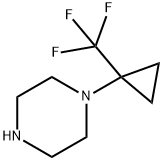 Piperazine, 1-[1-(trifluoromethyl)cyclopropyl]- 结构式