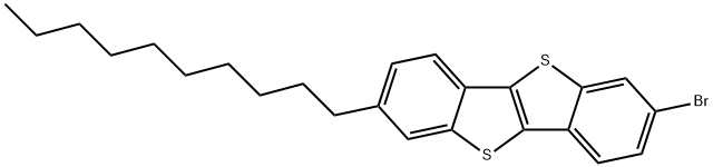 2-溴-7-癸基-[1]苯并噻吩并[3,2-B][1]苯并噻吩 结构式