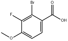 2-bromo-3-fluoro-4-methoxybenzoic acid 结构式