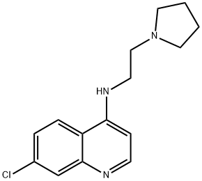 7-Chloro-N-(2-(pyrrolidin-1-yl)ethyl)quinolin-4-amine 结构式