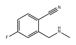 BENZONITRILE, 4-FLUORO-2-[(METHYLAMINO)METHYL]- 结构式