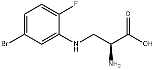 Alanine, 3-[(5-bromo-2-fluorophenyl)amino]- 结构式