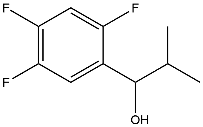 2,4,5-Trifluoro-α-(1-methylethyl)benzenemethanol 结构式