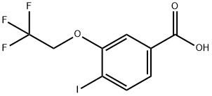 Benzoic acid, 4-iodo-3-(2,2,2-trifluoroethoxy)- 结构式