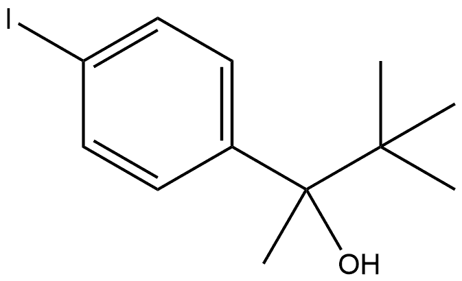 α-(1,1-Dimethylethyl)-4-iodo-α-methylbenzenemethanol 结构式
