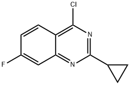 4-氯-2-环丙基-7-氟喹唑啉 结构式