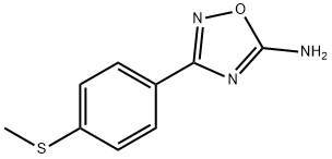 3-(4-(甲硫基)苯基)-1,2,4-恶二唑-5-胺 结构式