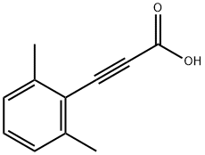 3-(2,6-二甲基苯基)丙炔酸 结构式