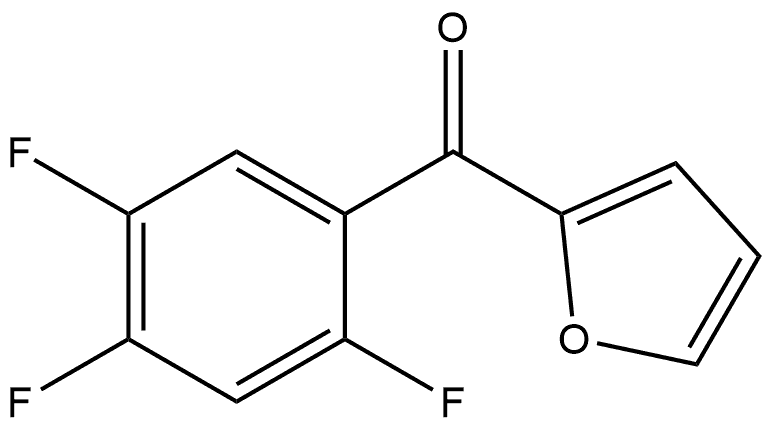 2-Furanyl(2,4,5-trifluorophenyl)methanone 结构式