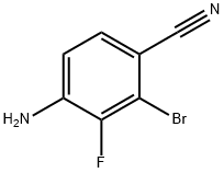 4-氨基-2-溴-3-氟苯腈 结构式