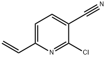 2-氯-6-乙烯基烟腈 结构式