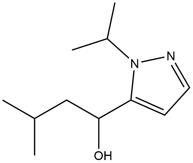 1-(1-Methylethyl)-α-(2-methylpropyl)-1H-pyrazole-5-methanol 结构式