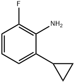 2-Cyclopropyl-6-fluoroaniline 结构式