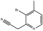 2-Pyridineacetonitrile, 3-bromo-4-methyl- 结构式