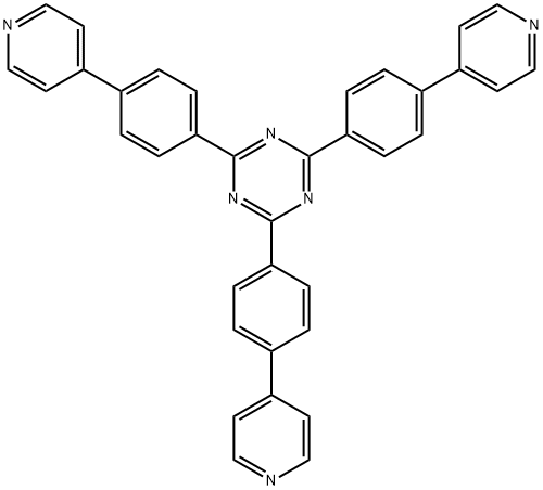 2,4,6-三(4-(吡啶-4-基)苯基)-1,3,5-三嗪 结构式