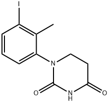 二氢-1-(3-碘-2-甲基苯基)-2,4(1H,3H)-嘧啶二酮 结构式