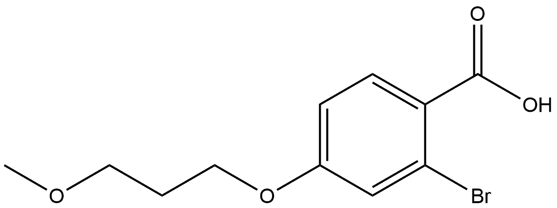 2-Bromo-4-(3-methoxypropoxy)benzoic acid 结构式