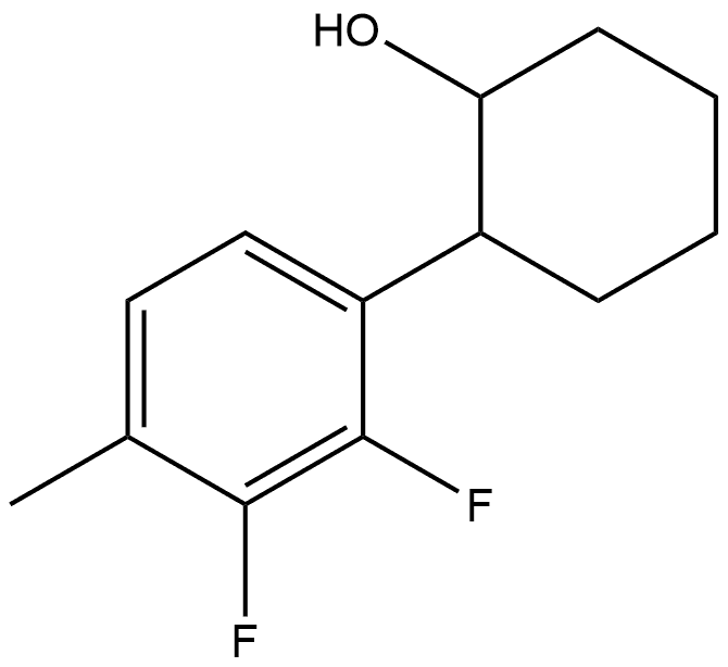 2-(2,3-Difluoro-4-methylphenyl)cyclohexanol 结构式