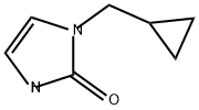 1-(环丙基甲基)-1,3-二氢-2H-咪唑-2-酮 结构式