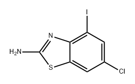 6-氯-4-碘苯并[D]噻唑-2-胺 结构式