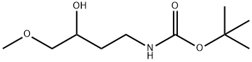 tert-butyl N-(3-hydroxy-4-methoxybutyl)carbamate 结构式